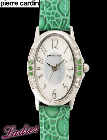 ピエールカルダンレディースソーラー時計（エメラルド）(26-0483）